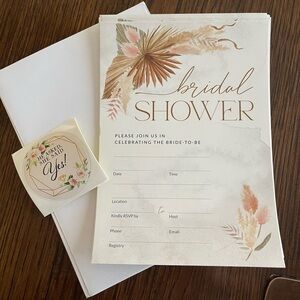 Bridal shower invites